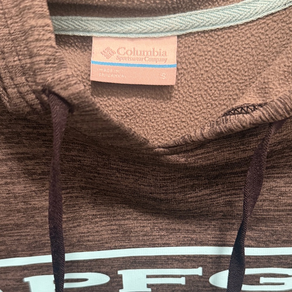 Columbia Men's Charcoal Hoodie with Blue Logo - Picture 2 of 5
